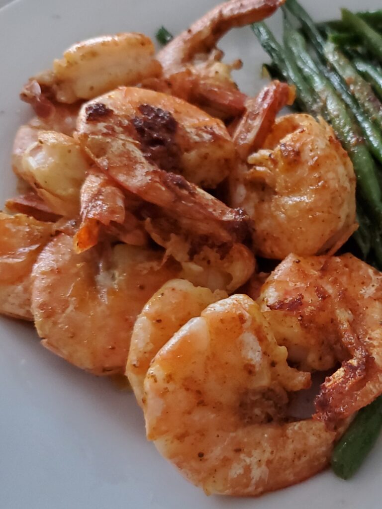 Sauteed shrimp